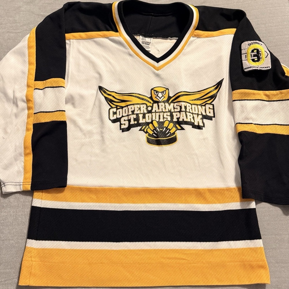 CCM Cooper Armstrong St Louis Park Hockey Jersey Adult Small #30 Minnesota